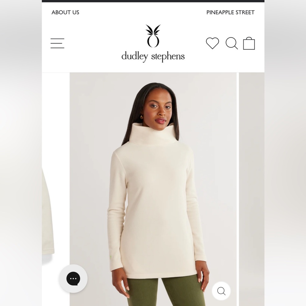 Dudley Stephen • Cobble Hill Turtleneck • Cream • XL